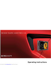 BECKER Traffic Assist Pro Z 250 Operating Instructions Manual