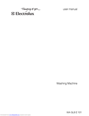 Electrolux WA GL6 E 101 User Manual