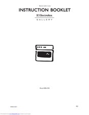 Electrolux EOB 6730 Instruction Booklet