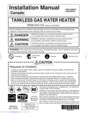 Noritz NR98-DVC-CA Installation Manual