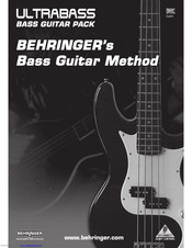BEHRINGER Ultrabass BT108 Instruction Book