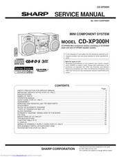 Sharp CD-XP300H Service Manual