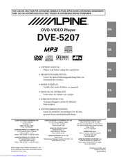 ALPINE DVE-5207 Owner's Manual