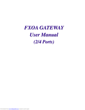 FXO GATEWAY User Manual