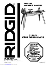 RIDGID WL1200 Owner's Manual