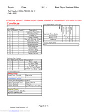 Toyota Prius 00016-47210-11 Installation Manual