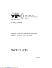 Toyota RS3200 Plus Owner's Manual