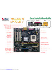 AOpen MK73LE-V Easy Installation Manual