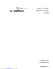 Electrolux FHH 6885 GK Instruction Booklet