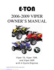 E-Ton Viper 90R Owner's Manual