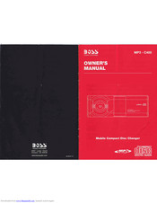 BOSS MP3-C400 Owner's Manual