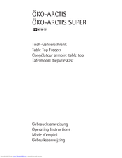 Aeg ÖKO-ARCTIS SUPER Operating Instructions Manual