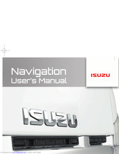 Isuzu Navigation User Manual