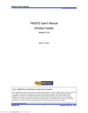 Flexwatch FW5072 User Manual