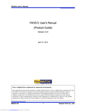 FlexWatch FW5071 User Manual