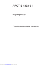 AEG ARCTIS 1333-6 i Operating And Installation Instructions