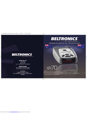Beltronics XR70 Owner's Manual