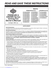 Emerson PREMIUM CF4800WW03 Owner's Manual