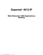 Mitel Superset 4015 IP User Manual
