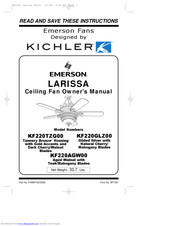 Emerson LARISSA KF220TZG00 Owner's Manual