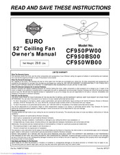 Emerson EURO CF950PW00 Owner's Manual