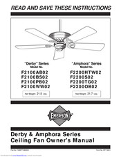 Emerson Derby F2100BS02 Owner's Manual