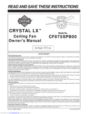 Emerson CRYSTAL LX CF875SPB00 Owner's Manual