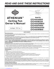 Emerson ATHENIAN CF2400SCK00 Owner's Manual