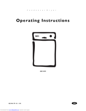 Electrolux EDC 5375 Operating Instructions Manual