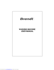 Brandt WFE0610K User Manual