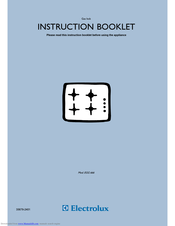 Electrolux EGG 666 Instruction Booklet
