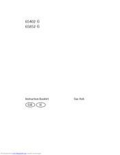 AEG 65402 G Instruction Booklet
