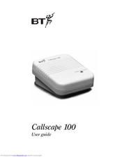 BT CALLSCAPE 100 User Manual