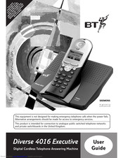 BT Diverse 4016 Executive User Manual
