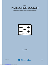 Electrolux EGG 789 Instruction Booklet