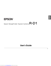 Epson R-D1 User Manual