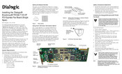 Dialogic Brooktrout TR1034 Quick Install