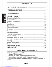 CANDY PLE 64 Installation Manual