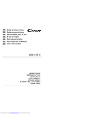 CANDY CDS 450X User Instructions