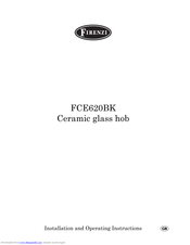 FAURE FCE620BK Installation And Operating Instructions Manual