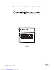 Electrolux EOC6697 Operating Instructions Manual