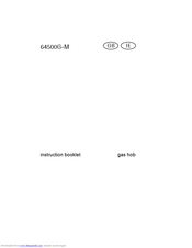 AEG Electrolux 64500G-M Instruction Booklet