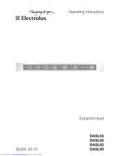 Electrolux DASL55 Operating Instructions Manual