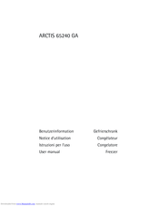 Aeg ARCTIS 65240 GA User Manual
