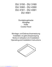 AEG-Electrolux DU 3360 Operating And Installation Manual