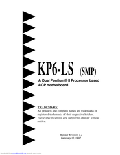 EPOX KP6-LS Instructions Manual