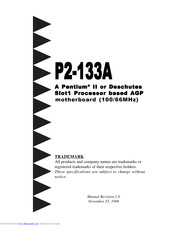 EPOX P2-133A Instructions Manual