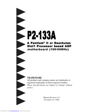 Epox P2-133A Instructions Manual