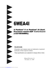 EPOX 6WEA4I Instructions Manual