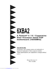 EPOX 6XBA2 Instructions Manual